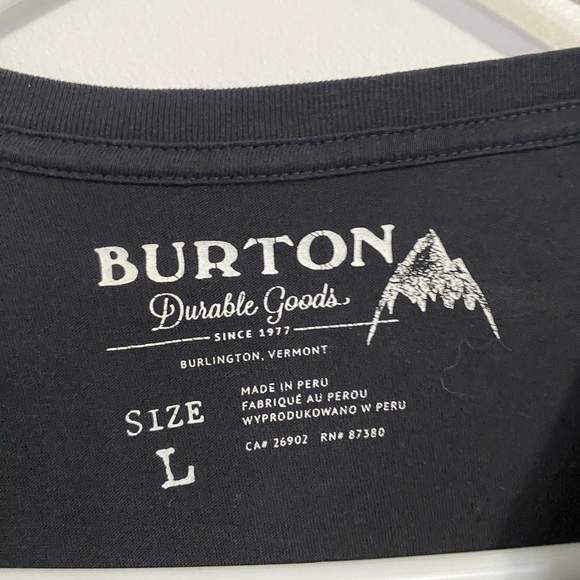 Burton Black Men's T-Shirt - Picture 2 of 3